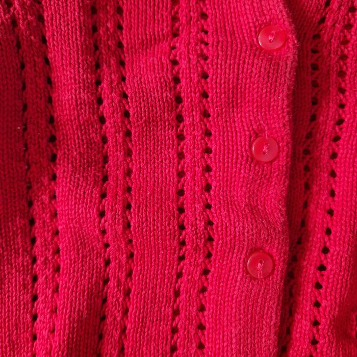 Sweterek ażurowe ciepły dla dziewczynki r. 92