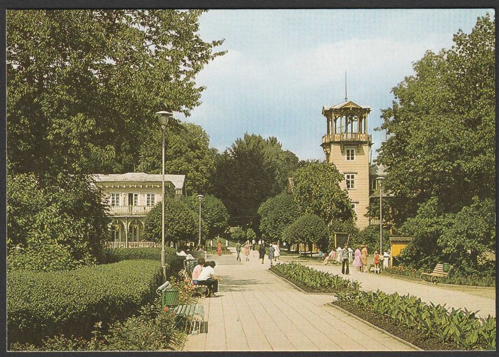 pocztówka - Iwonicz Zdrój - park - 1978
