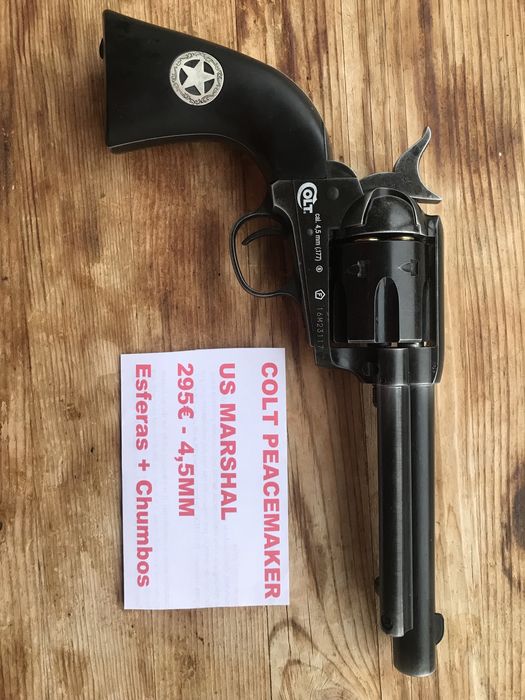 Revólver Pressão de ar Western Colt PEACEMAKER - Carabina Winchester 1873 Cowboy