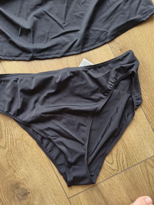 Dwuczęściowy kostium kąpielowy strój tankini bikini wysoki stan