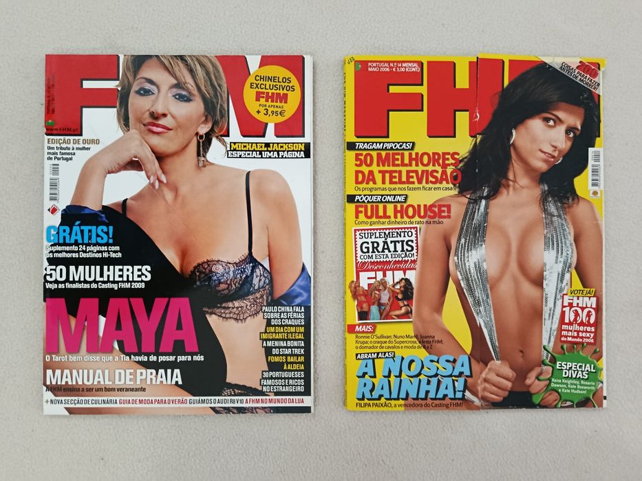 8  Revistas  FHM  ( anos 2000 )