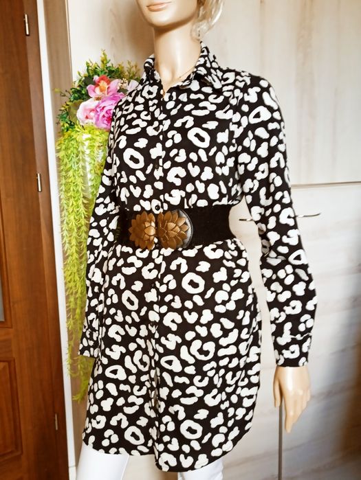 Sg Sukienka damska 38 , M szmizjerka czarno biała sukienka 38 , M