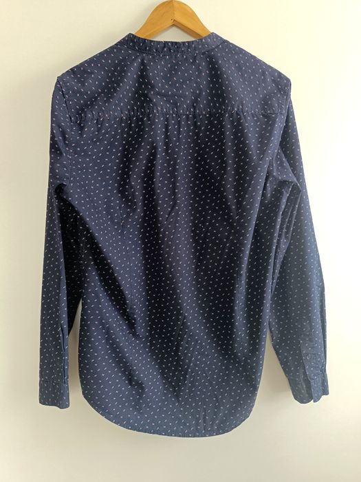 Koszula męska bez kołnierza slim fit