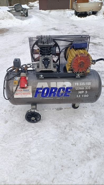 Kompresor 3 fazowy silnik 100l sprawny FORCE
