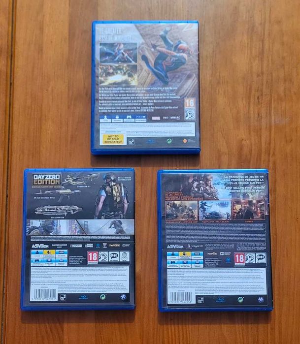 Pack 3 Jogos PS4 | Spider-Man + Call of Duty (BO3 + Advanced Warfare)