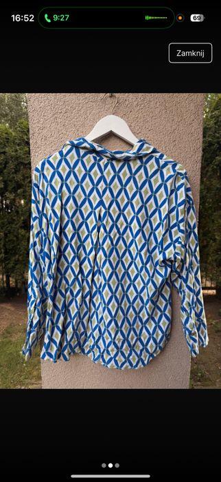 Zara koszula w geonetruczny modny wzór r.M oversize
