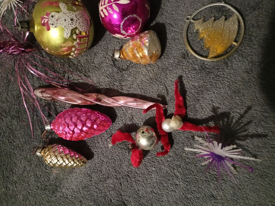 Bombki na choinkę z PRL