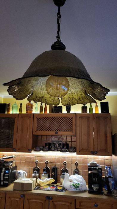 Lampa sufitowa żyrandol szklany