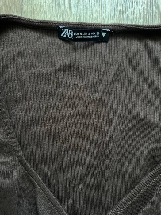 Шоколадний топ zara