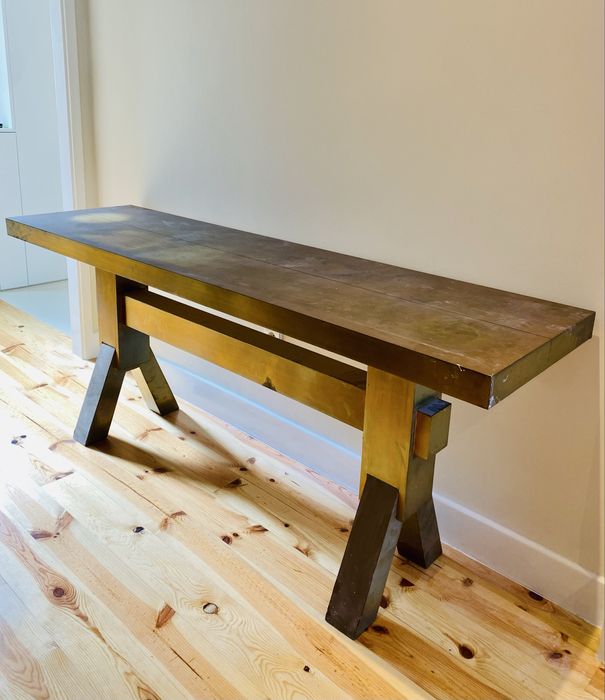 Mesa de apoio / Consola (dourada) - Tom Dixon