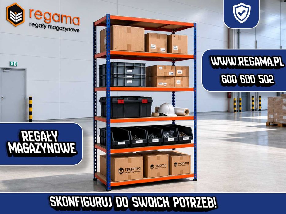 Półki metalowe do magazynu garażu warsztatu wysoka jakość
