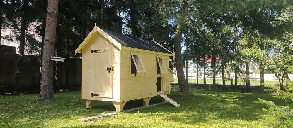 Kurnik dla kur duży, ocieplony