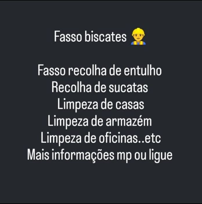 Recolha de sucatas e entulho, todo o tipo de material