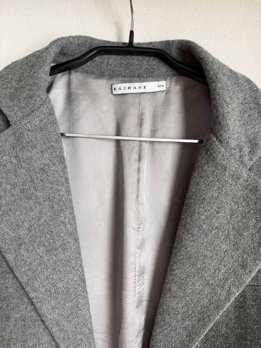 Сіре базове пальто-жакет від українського бренду