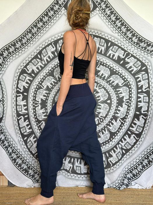 Szarawary dresowe niebieskie