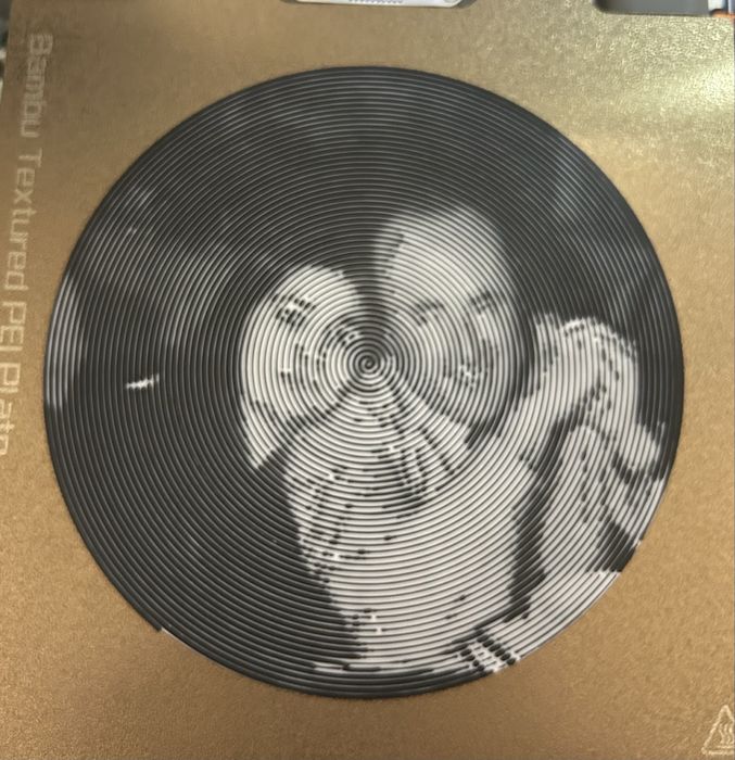 Fotografia personalizada tipo disco de vinil