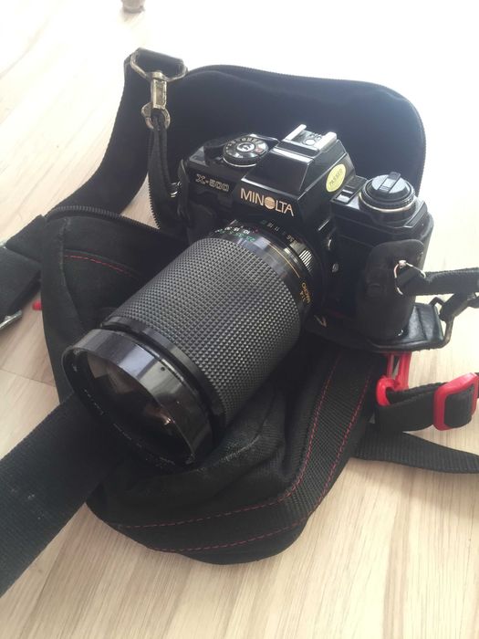 Aparat analogowy Minolta X500 zestaw