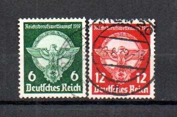Znaczki Niemcy  Deutsche Reich 1939 rok