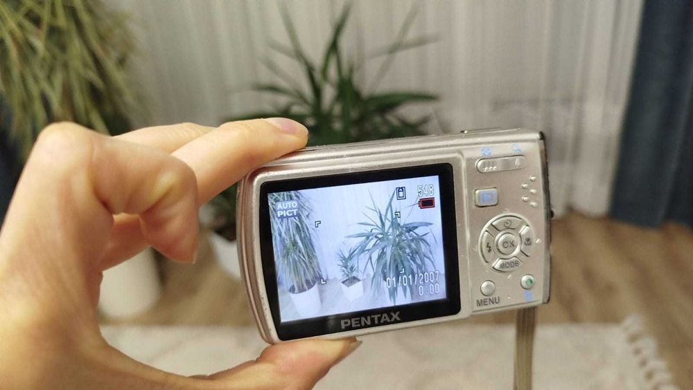 Pentax Optio M30 aparat cyfrowy retro digicam Y2K komplet pudełko