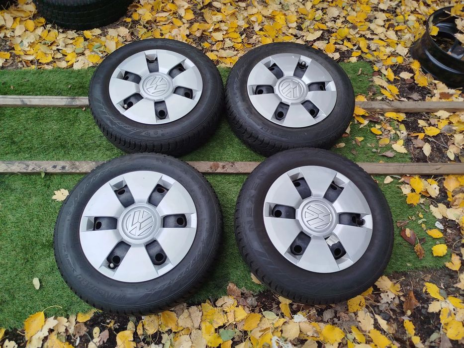 Koła do VW Up 4x100 5jx14 ET35 Nexen 165/7014 Demo 99% bieżnika zimowe kolpaki