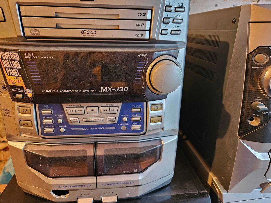 Magnetofon sony philips samsung jvc 4 sztuki