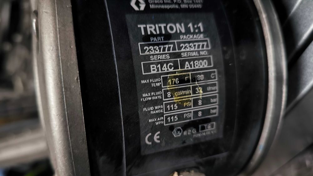 Pompa membranowa GRACO TRITON 1:1