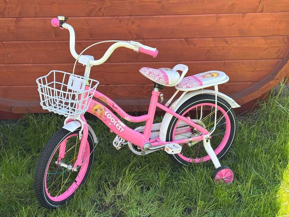 Rowerek 16 cali coolest jasnoróżowy