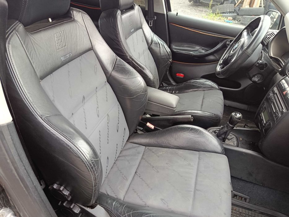 Fotele Recaro Kubełki Półskóra Boczki Seat Leon Cupra
