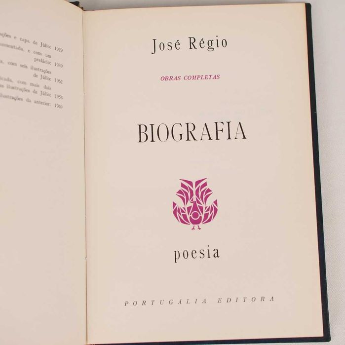 Livro "Biografia" - José Régio