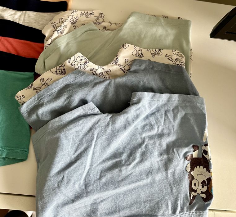9 szt dziecięcych bokserek majtki dla chłopca h&m 122/128 bluey