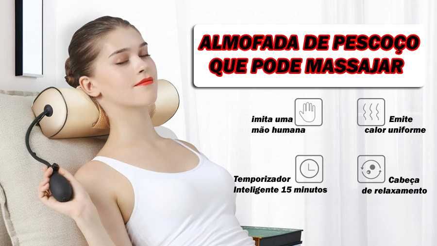 Almofada de massagem TOP alivio dor tensão muscular massageador spa