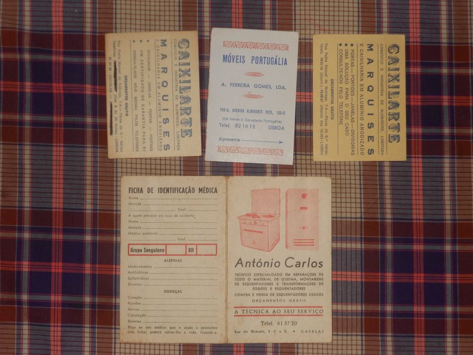 Calendarios bolso antigos coleccao anos 50, 60 e 70