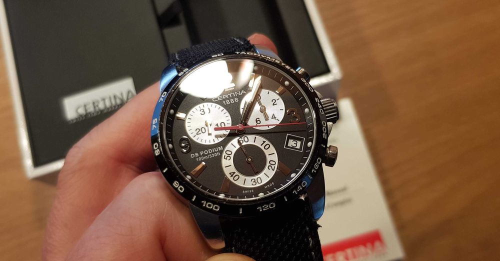 Zegarek Męski Certina DS Podium Chrono Chronograf 100m ETA