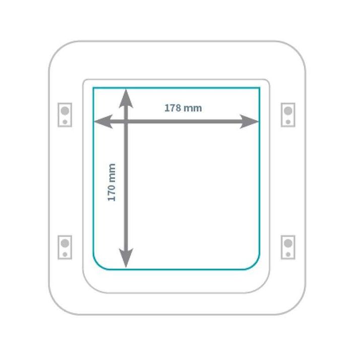 Drzwiczki SureFlap z czytnikiem mikrochipów - duże