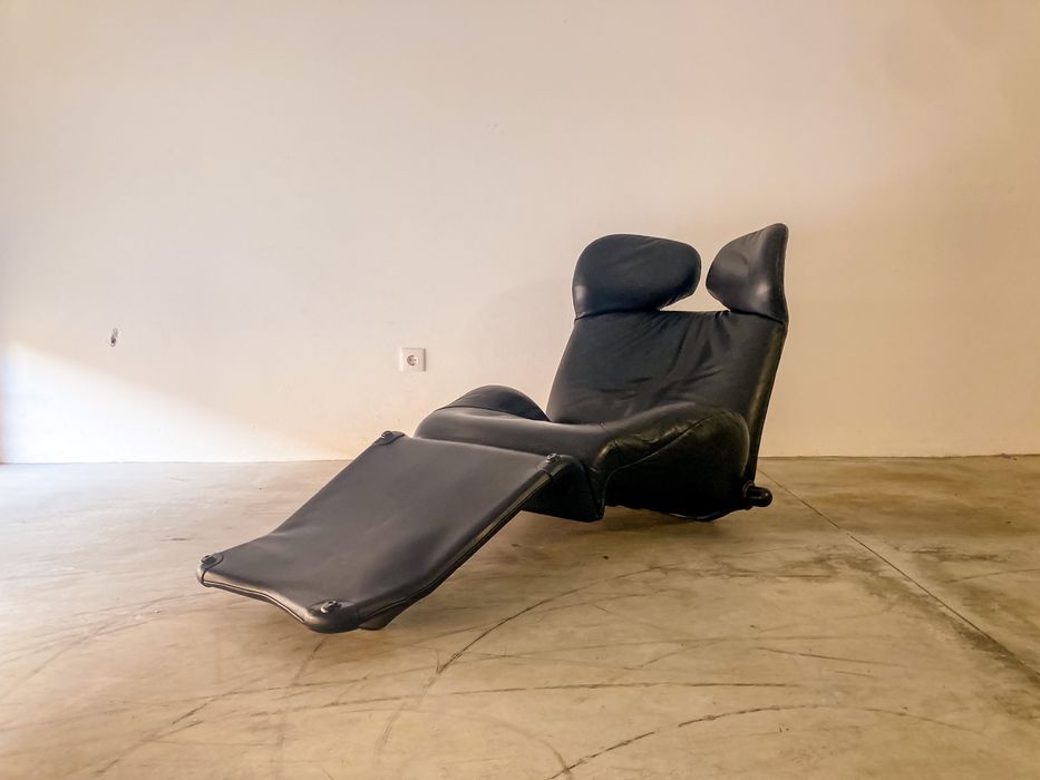 poltrona design Wink de Toshiyuki Kita para Cassina em pele.