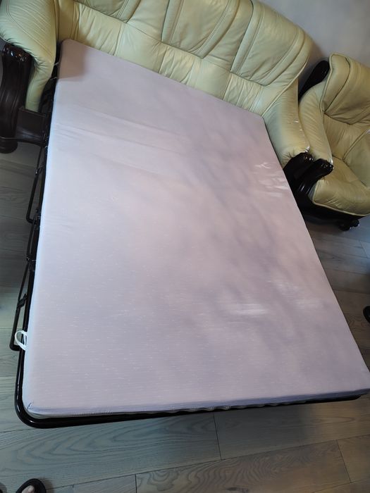 Komplet wypoczynkowy skórzany 3,2,1