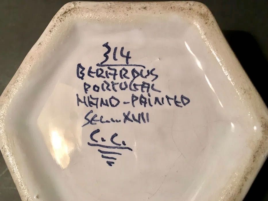 BERARDUS - desenho séc. XVII - pintada à mão - 10x8,5 cm/s