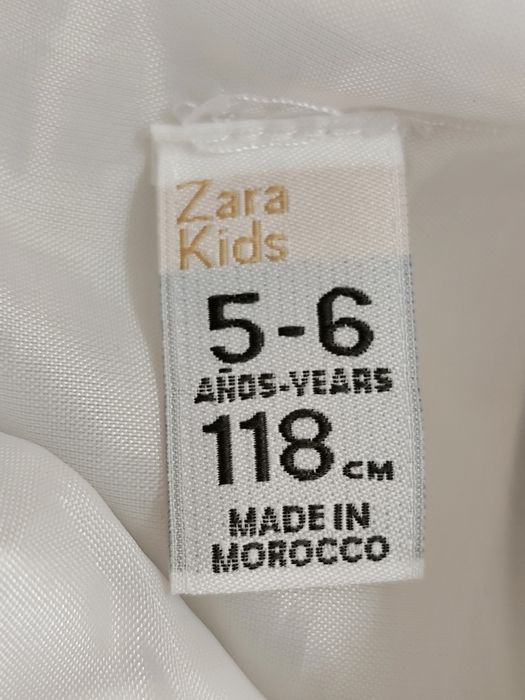 Vestido branco para Menina - Zara (Novo / 5-6 anos)