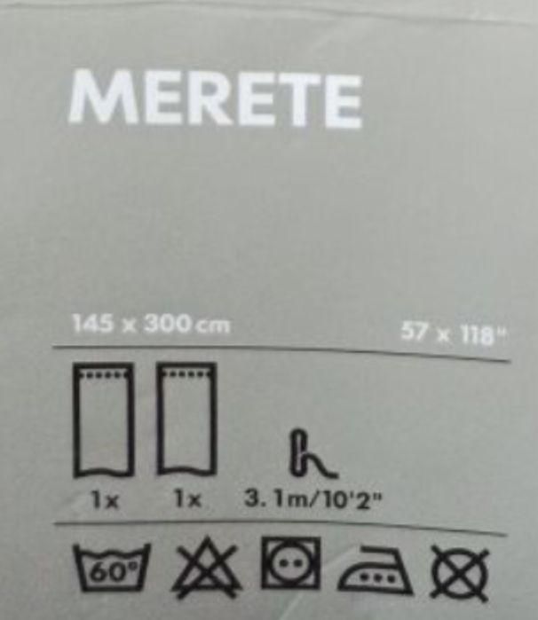 НОВЫЕ Шторы IKEA MARETE 15505 темно зелёного цвета