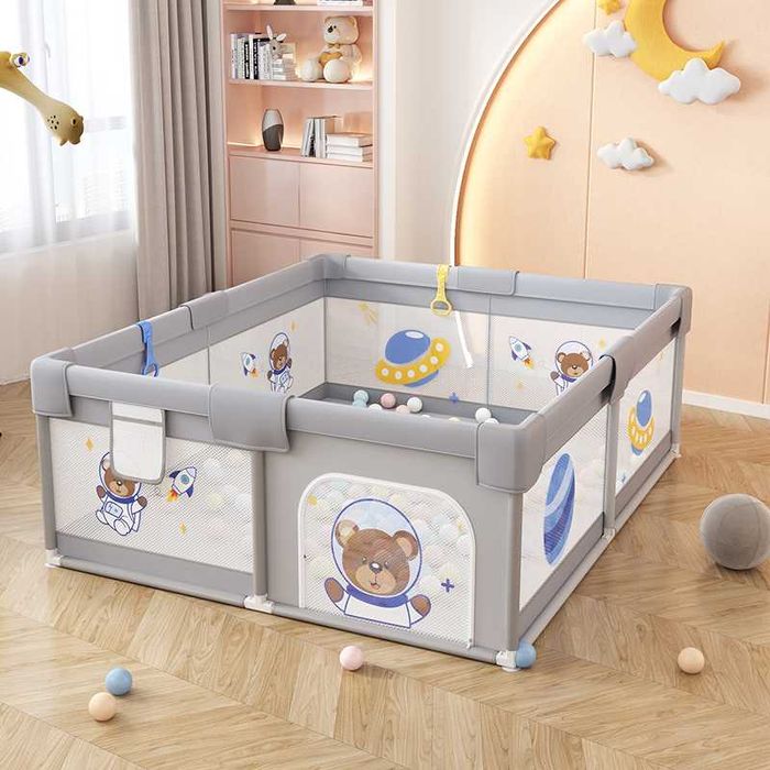 Дитячий ігровий манеж Playpen 180 х 120 см з дверцятами на блискавці
