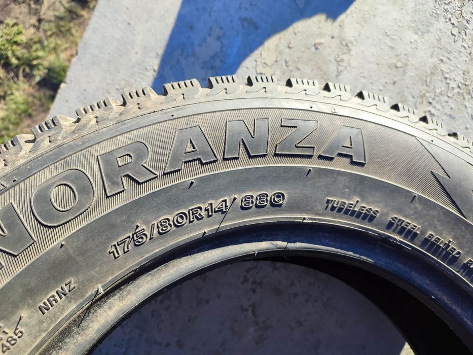 Резина зима шипована Bridgestone r14 175/80