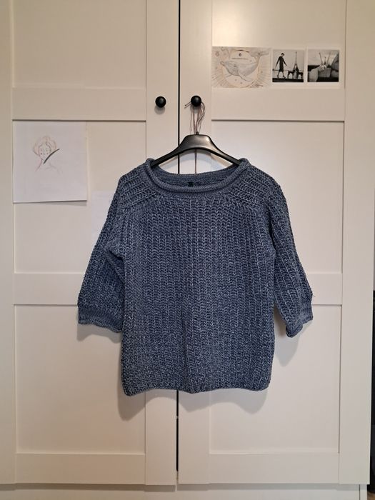 Gruby sweter z rękawem ¾, Benetton