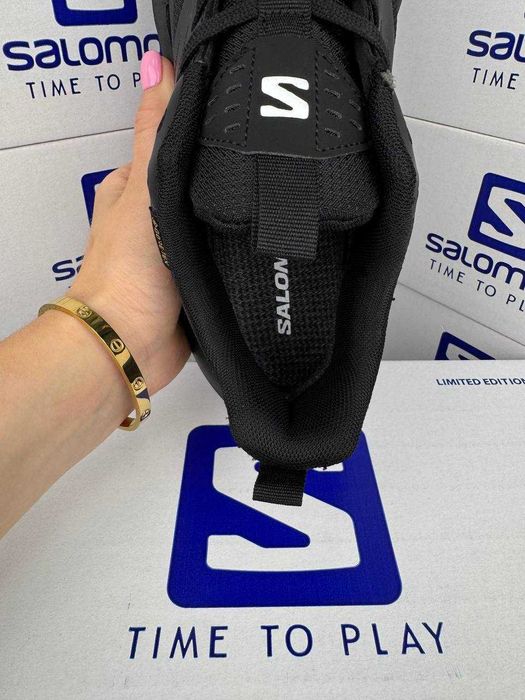 Кросівки Salomon Elixir Activ GTX Black White 41- 46  Gore-Tex, термо