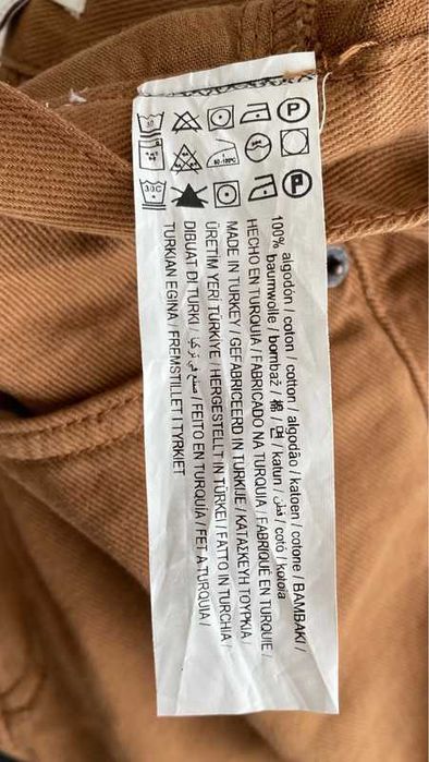 Calças castanhas camel da Pull&Bear