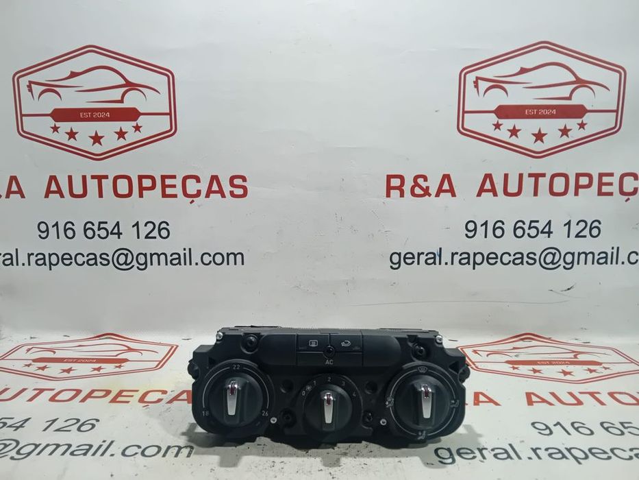 Painel Controle de Rádio Climatronic Sofagem Seat Altea 5P 18 Seat
