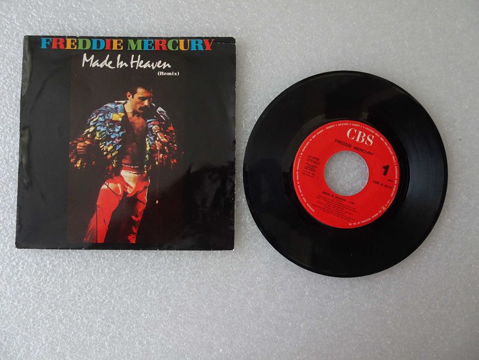 Disco vinil single - Freddie Mercury - Made in Heaven (Remix)