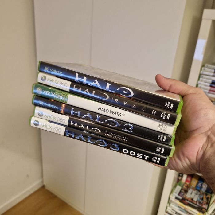 Lote Halo Xbox (EC Clássico, EC Anniversary, 2, 3 & 3 ODST