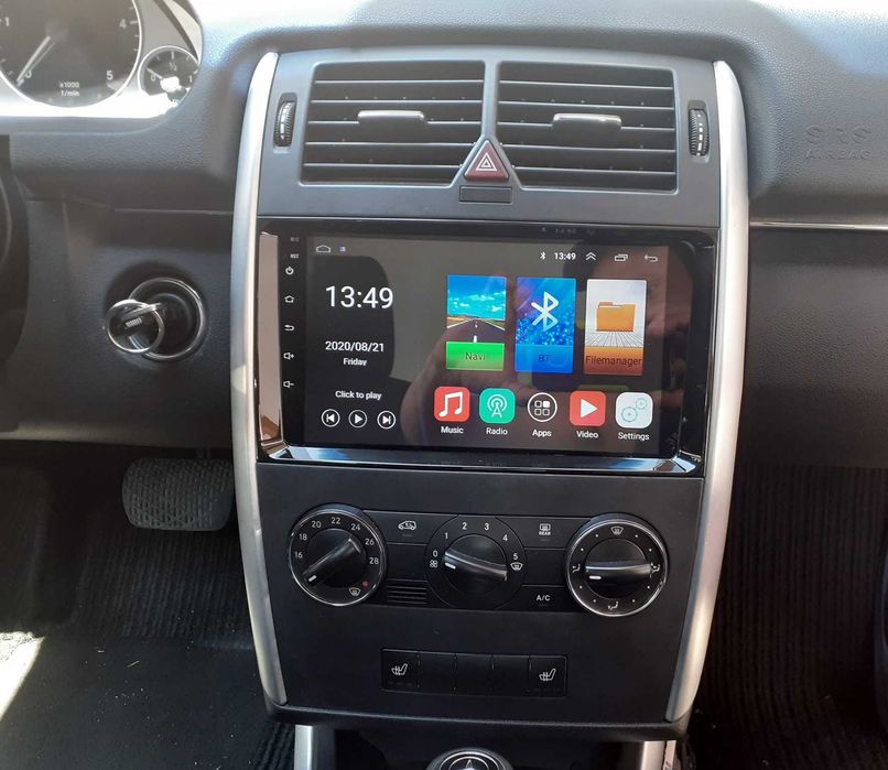 Rádio 2DIN 9" [4+64GB] MERCEDES • A180 (W169) • B180 (W245) • Android