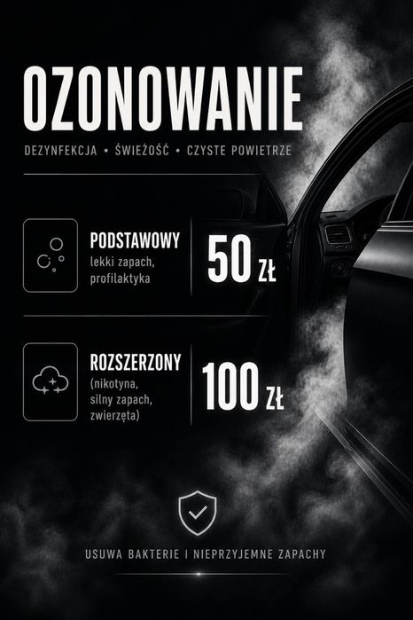 Ozonowanie auta/mieszkan