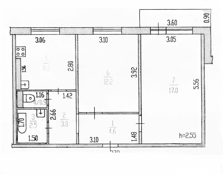 ТЕРМІНОВО! Лушпи 3 поверх 2кмн квартира